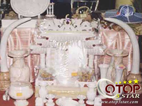 Marble-made Elephant Tusk Model — 2