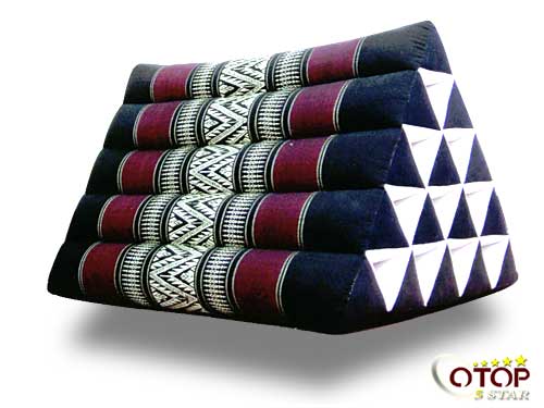 Triangle-Shaped Pillow Attached to Mattress