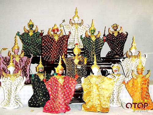 Traditional Thai Drama Mask/Dolls with Thai Drama Masks — 2