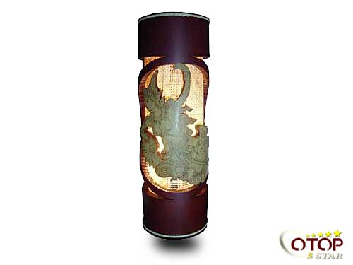 Bamboo Lamp with Tradition Tha Patterns