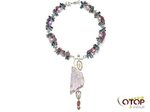 Silver Jewelry with Semiprecious Color Stone